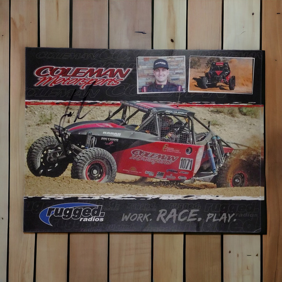 Coleman Motorsports Other - Coleman Motorsports Jason Coleman Autographed 8.5" x 11" Print